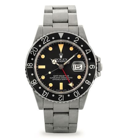 GMT Master ref. 16750, acciaio, quadrante nero, circa 1983