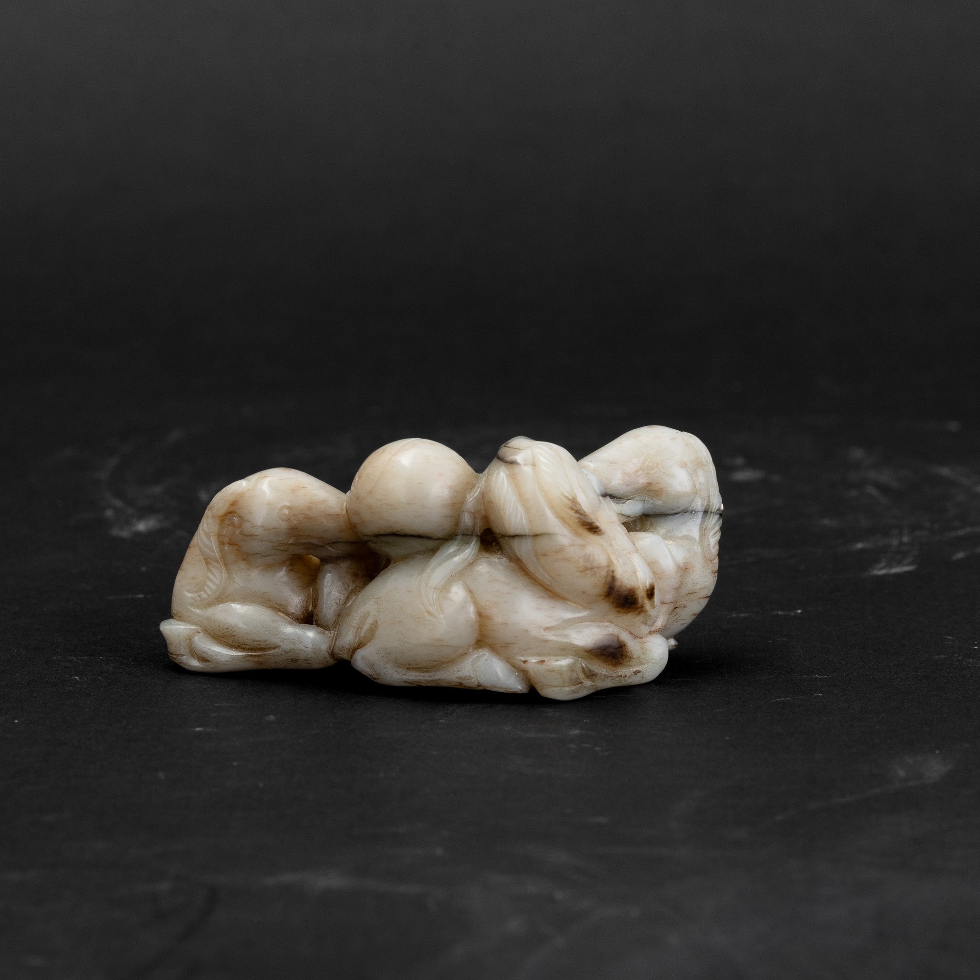 Giada, Figura di ariete scolpita, Cina, Dinastia Qing, XIX secolo