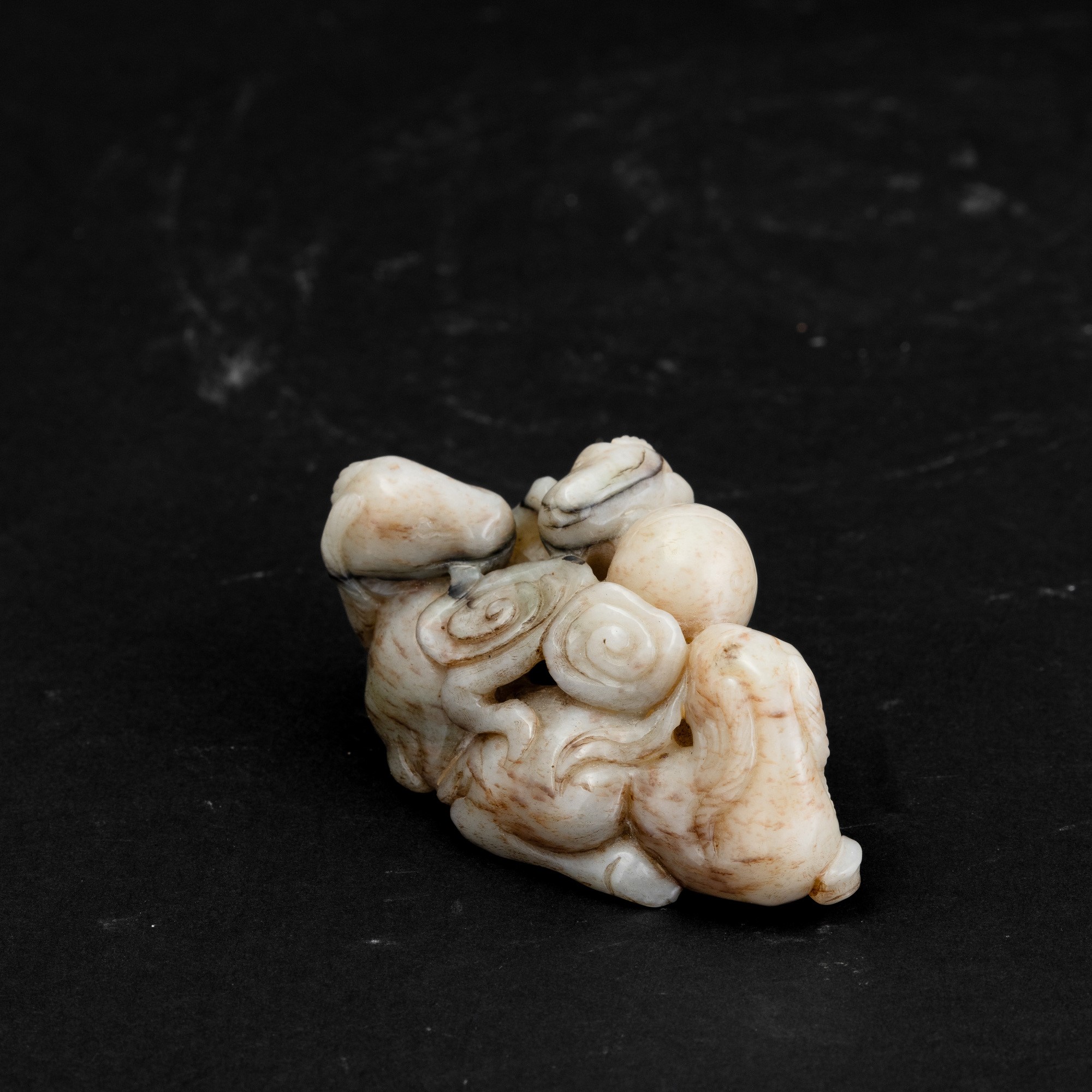 Giada, Figura di ariete scolpita, Cina, Dinastia Qing, XIX secolo