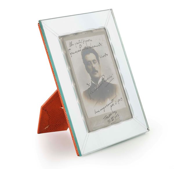 Fotografia autografa di Giacomo Puccini (1858-1924)