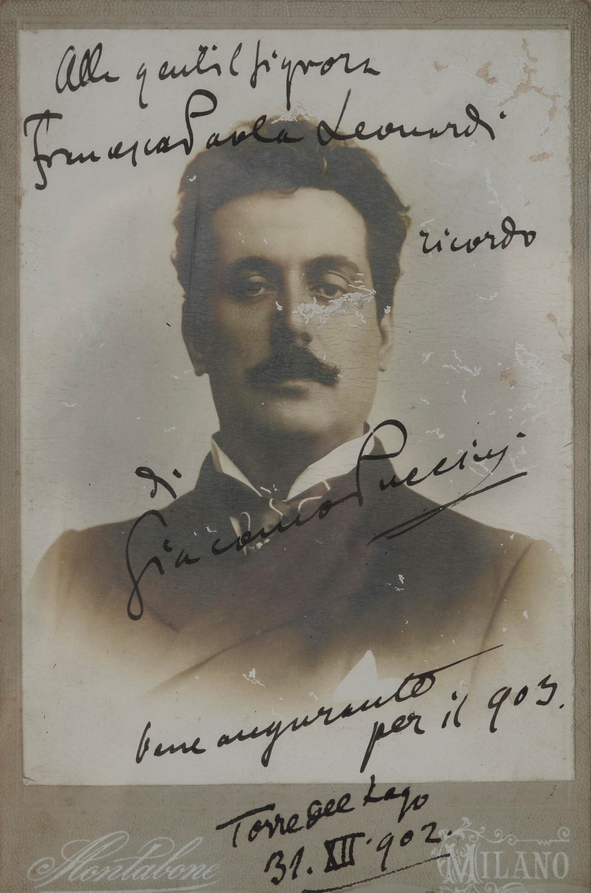 Giacomo Puccini, Fotografia autografa (1858-1924)