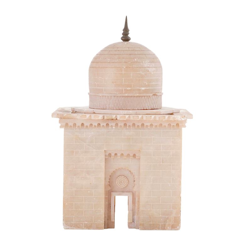 Modellino del Mausoleo Raudat Tahera di Mumbai. XX secolo  - Asta La Wunderkammer di Ettore Mocchetti - Cambi Casa d'Aste