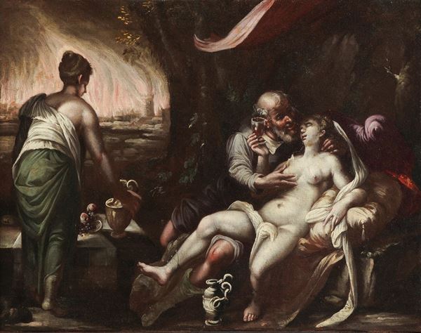Scuola veneta del XVII secolo Loth e le figlie