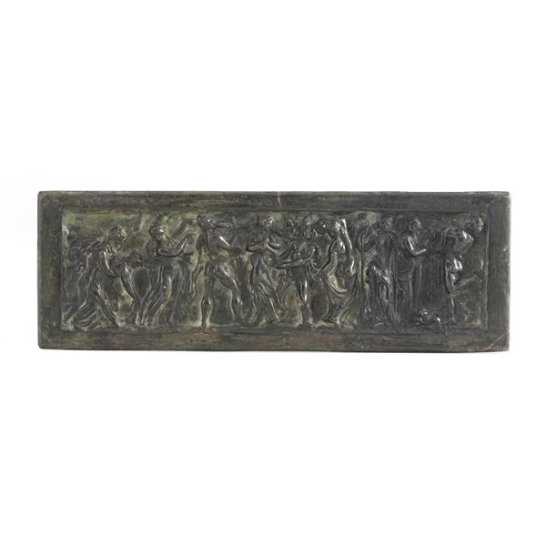 Altorilievo in bronzo fuso e patinato. Fonditore del XX secolo