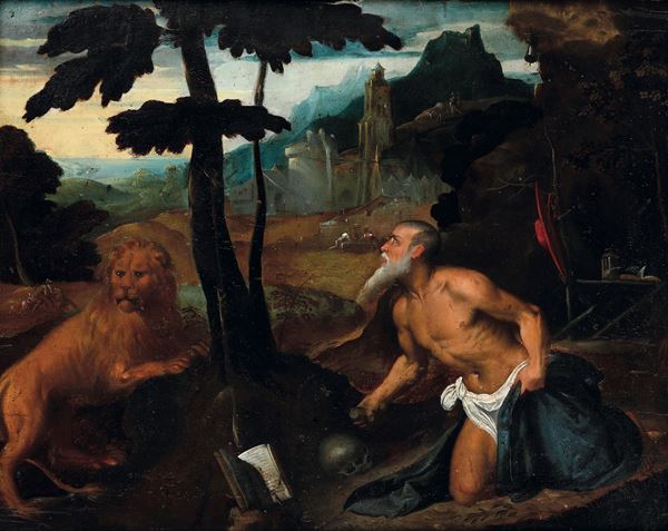Domenico Campagnola - San Gerolamo in eremitaggio