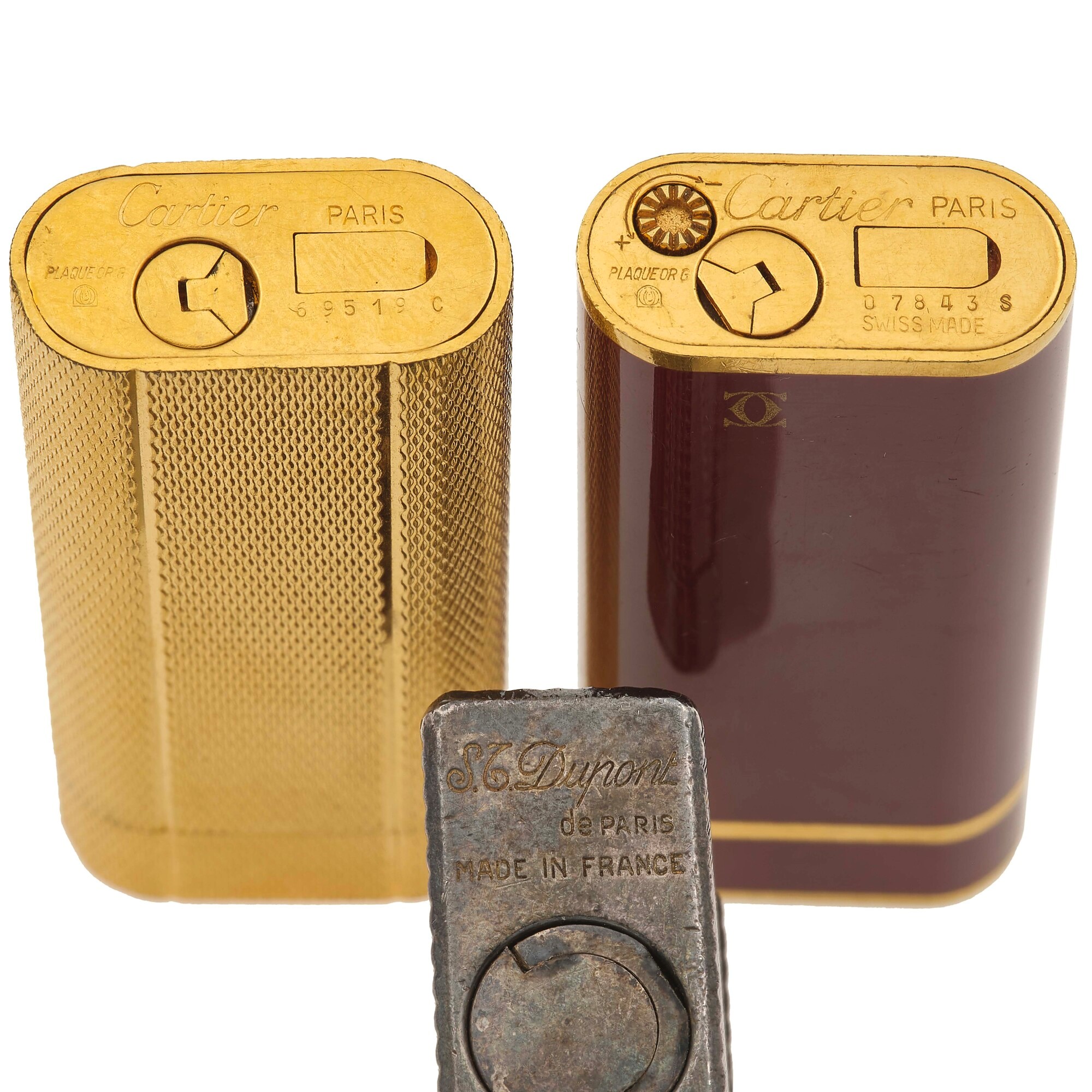 Due Accendini Cartier ed un Accendino Dupont