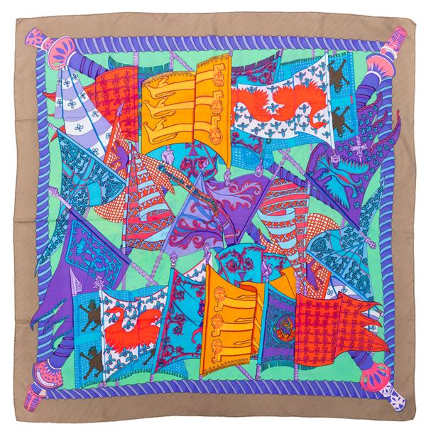 Hermès, Foulard "Étendards et bannières"