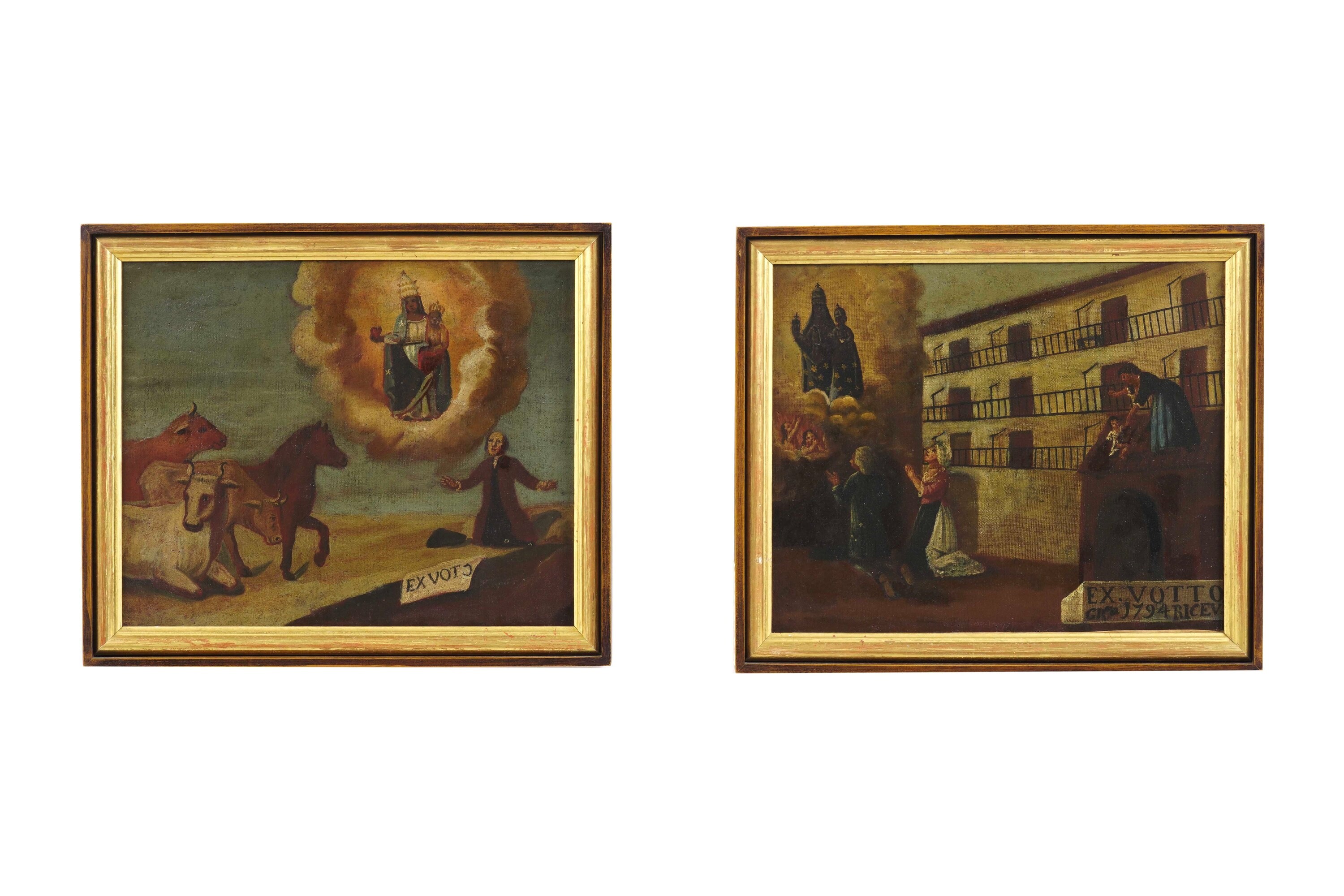 Quattro Ex Voto "madonna di Europa"