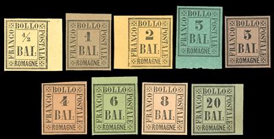 Romagne - Governo Provvisorio 1859 - Serie Completa (1/9)