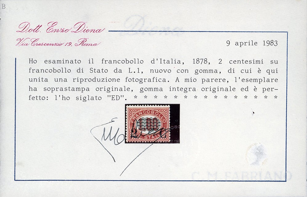 Regno D'italia 1878 - Servizio Soprastampati, Serie Completa (29/36)
