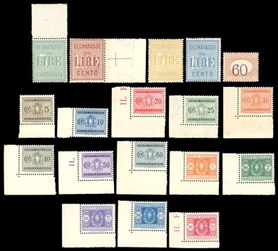 Regno D'italia - Segnatasse 1884/1934 - Alti Valori, le Due Emissioni, 60 Cent. Arancio e Bruno, ...