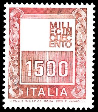 REPUBBLICA ITALIANA 1979 - 2.000 lire Alti Valori senza testa, francobollo naturale (Bolaffi 1538B € 2.000)