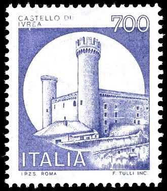 REPUBBLICA ITALIANA 1980 - 700 lire "Castello viola", francobollo naturale (Bolaffi 1629B € 770)