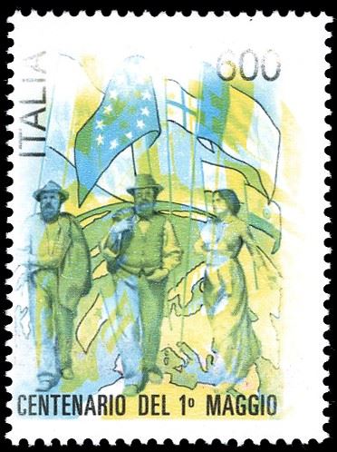 REPUBBLICA ITALIANA 1990 - 600 lire I maggio giallo, francobollo naturale (Bolaffi 2051C € 1.900)