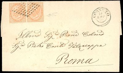 Pontificio - Presa di Roma 1870 - 10 Cent. De la Rue