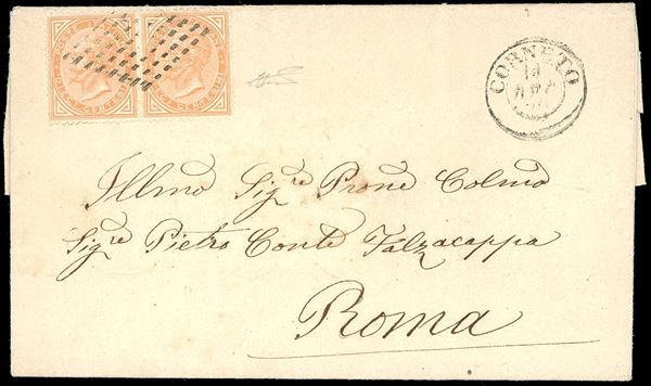 PONTIFICIO - PRESA DI ROMA 1870 - 10 cent. De La Rue