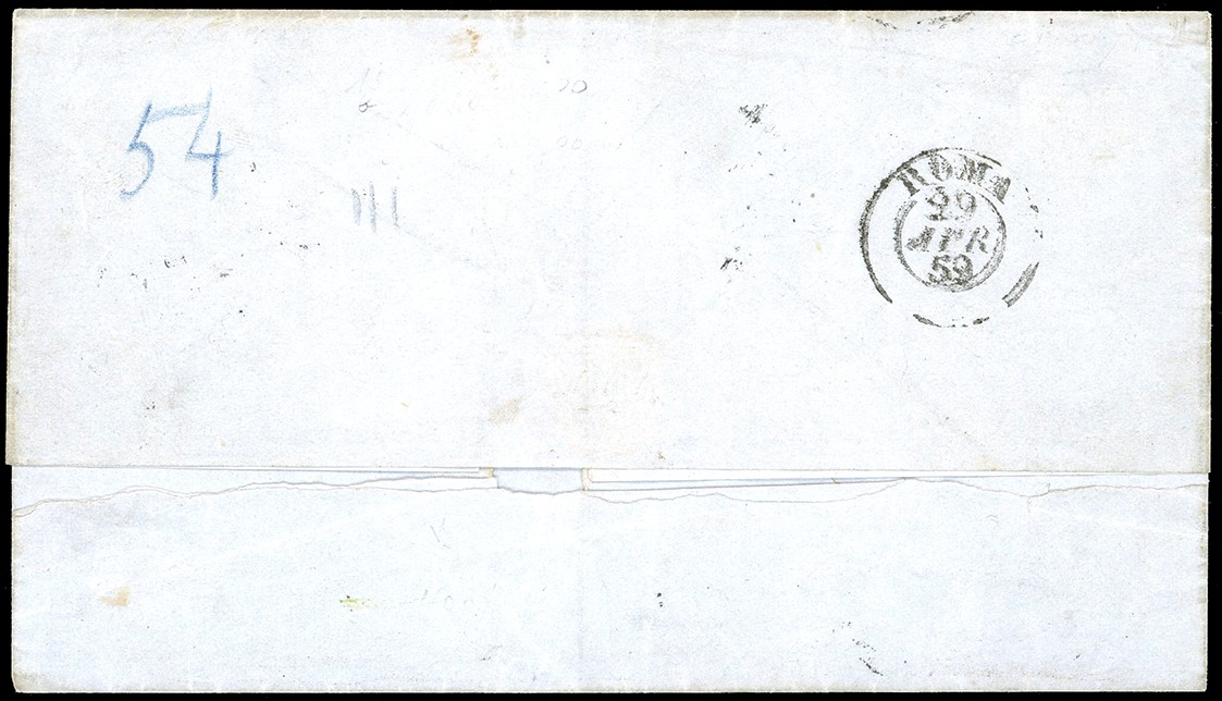 Toscana 1859 - 6 Crazie Azzurro, II Emissione (15)