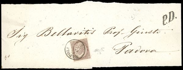REGNO D'ITALIA 1865 - 30 cent. De La Rue, tiratura di Londra (L19),