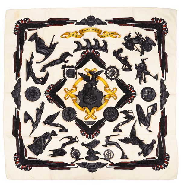Hermès, Foulard "Les parures du vent"