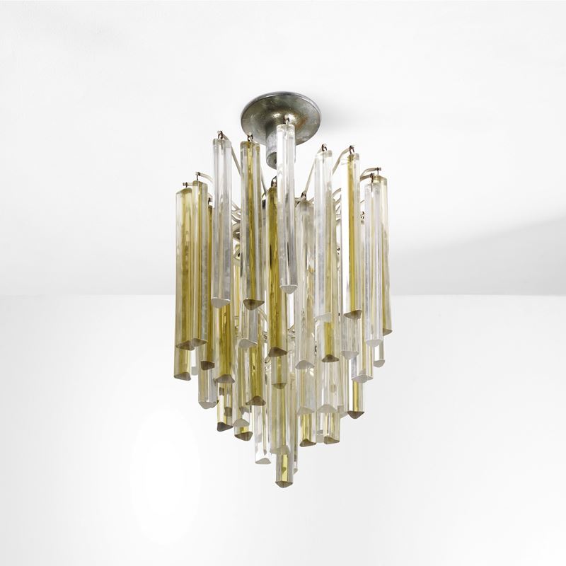 Venini : Lampada a sospensione della serie trilobo  - Auction Design Lab - Cambi Casa d'Aste
