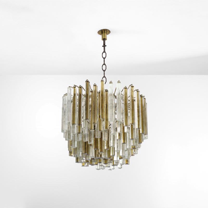 Venini : Lampada a sospensione della serie trilobo  - Asta Design Lab - Cambi Casa d'Aste