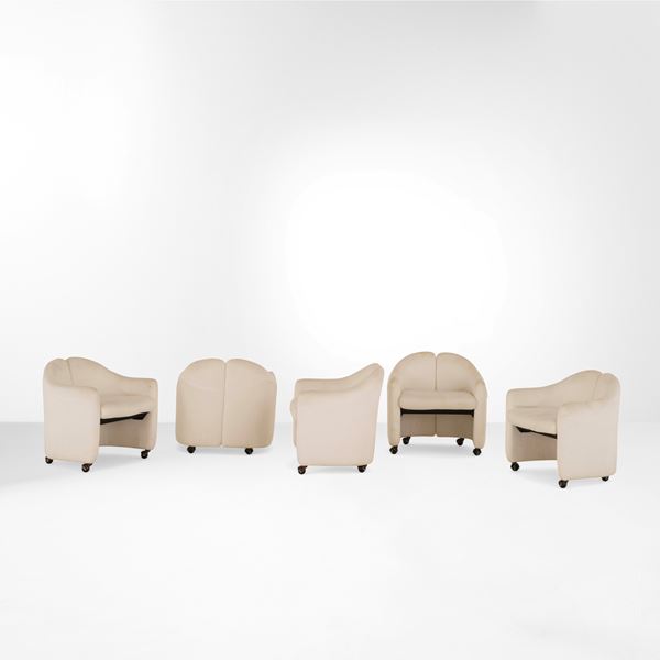 Cinque poltrone mod. Pd 142