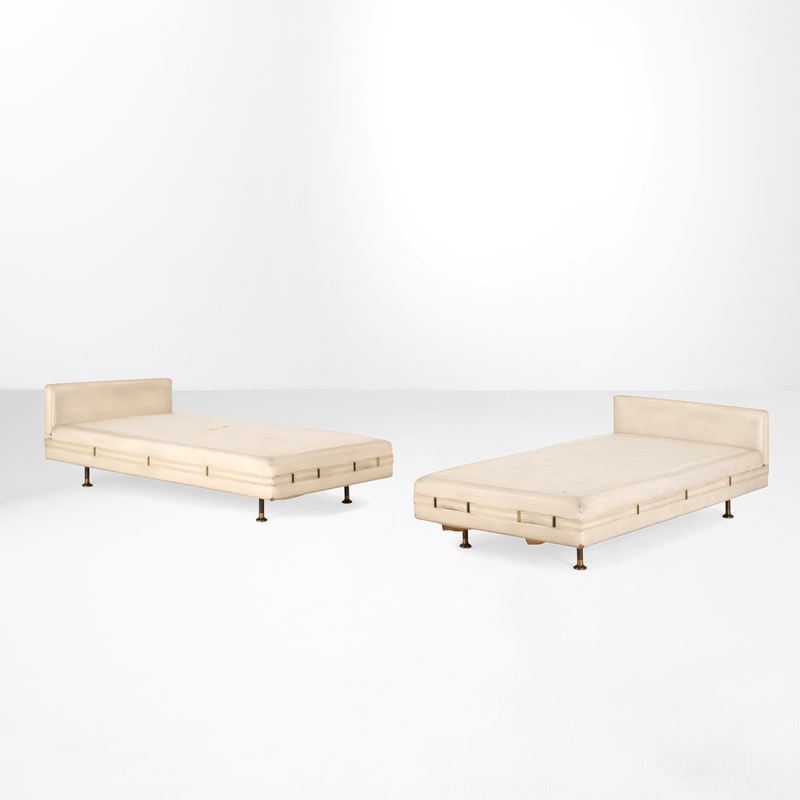 Osvaldo Borsani : Due letti mod. L150  - Auction Design Lab - Cambi Casa d'Aste