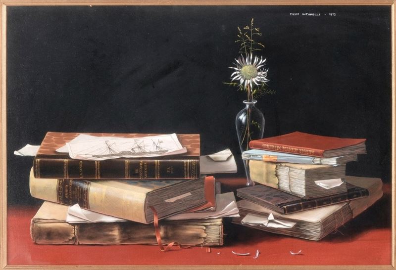 Natura morta con libri