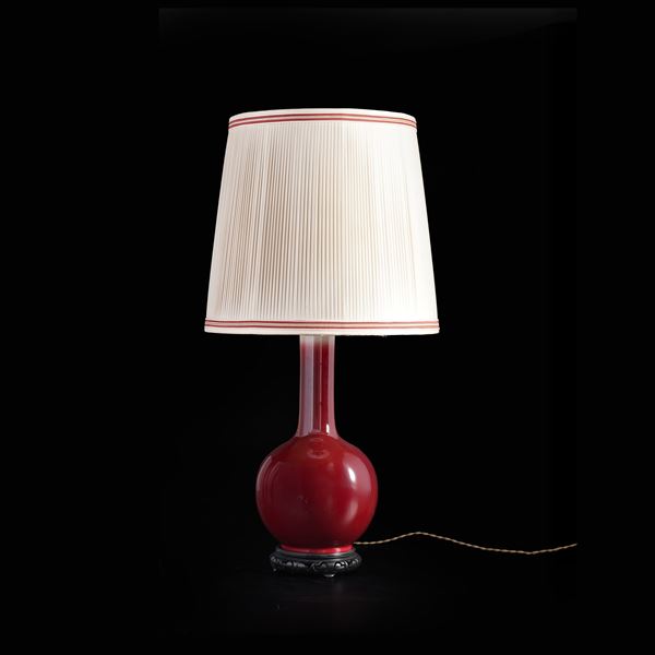 Bottiglia in porcellana sangue di bue