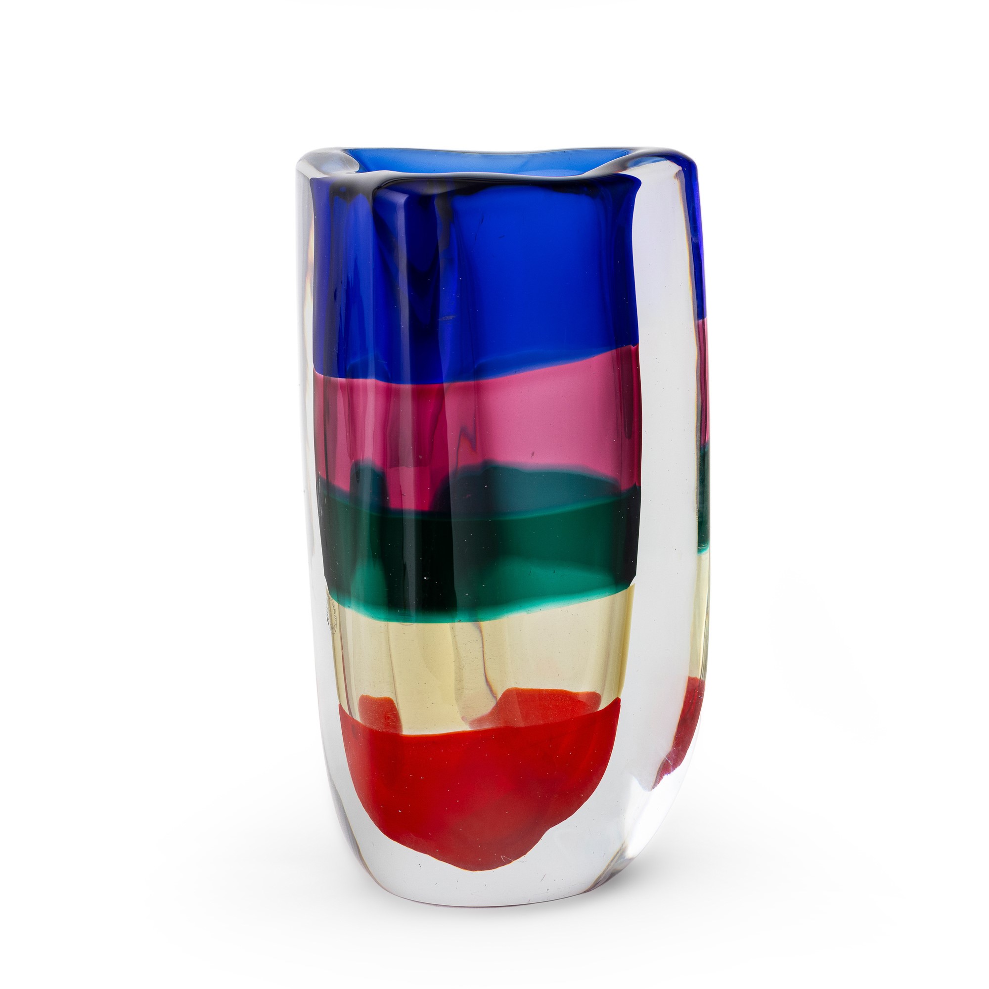 Fulvio Bianconi - Vaso Murano “Fasce Sommerse”, 1992