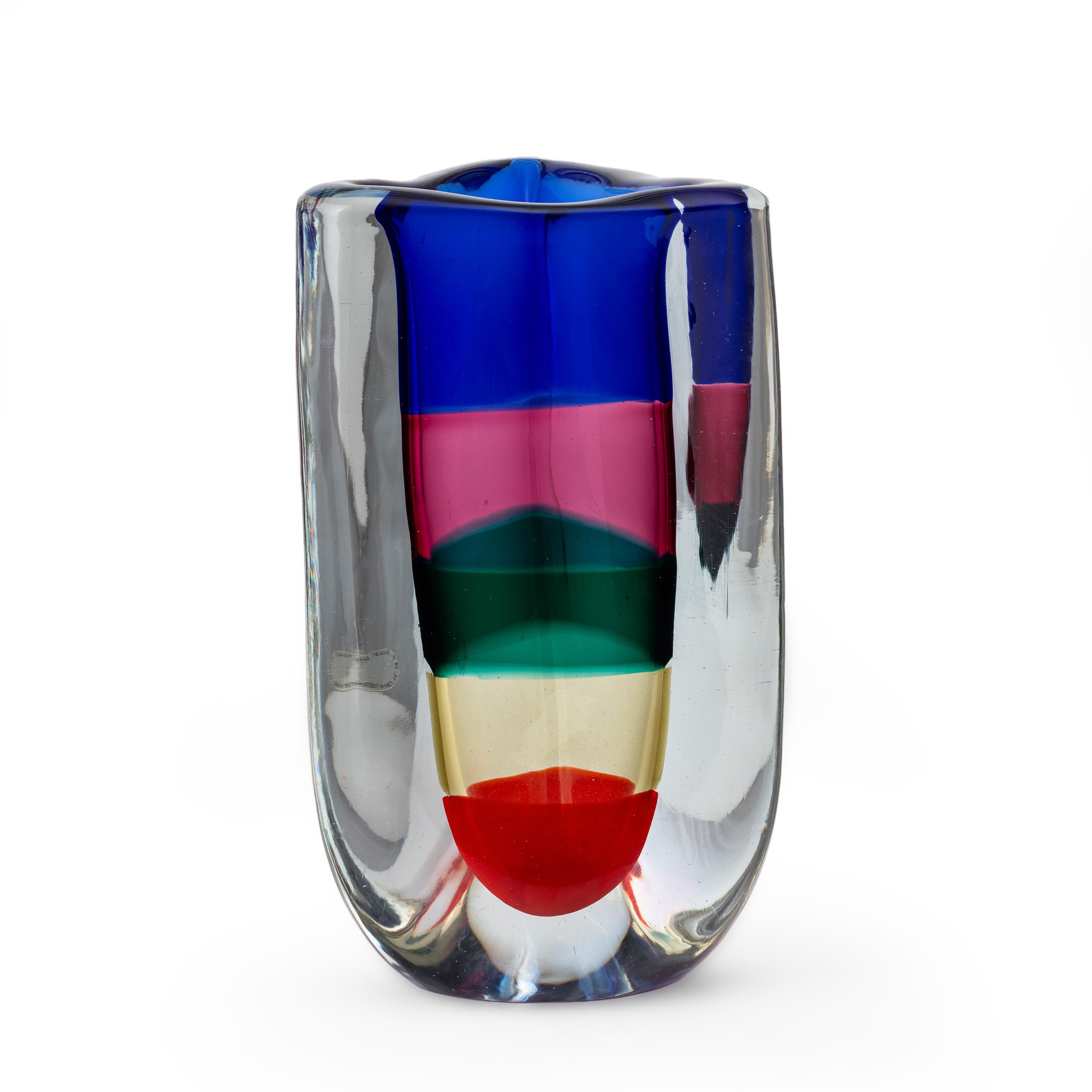 Fulvio Bianconi - Vaso Murano “Fasce Sommerse”, 1992