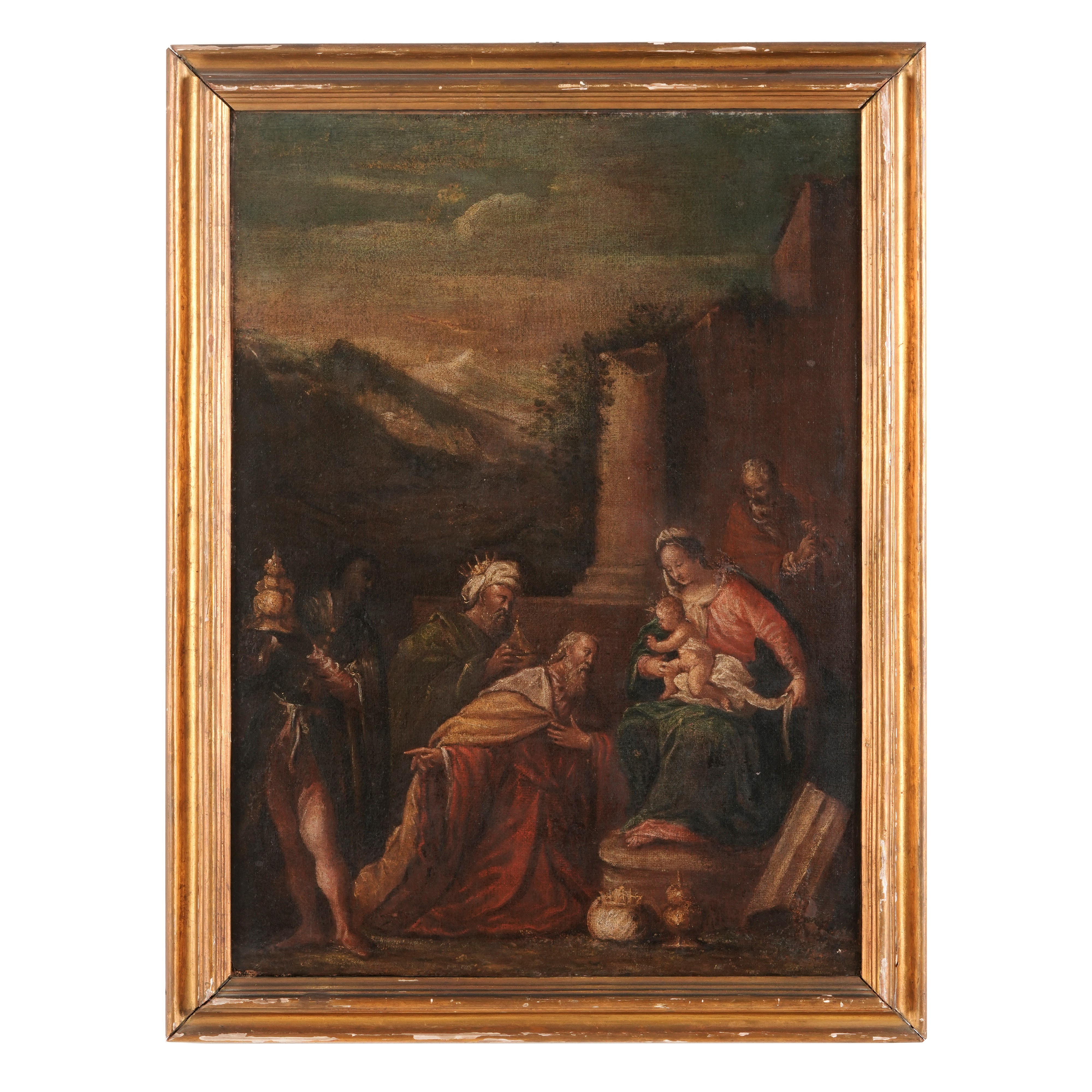 Scuola del XVII Secolo Adorazione dei Magi