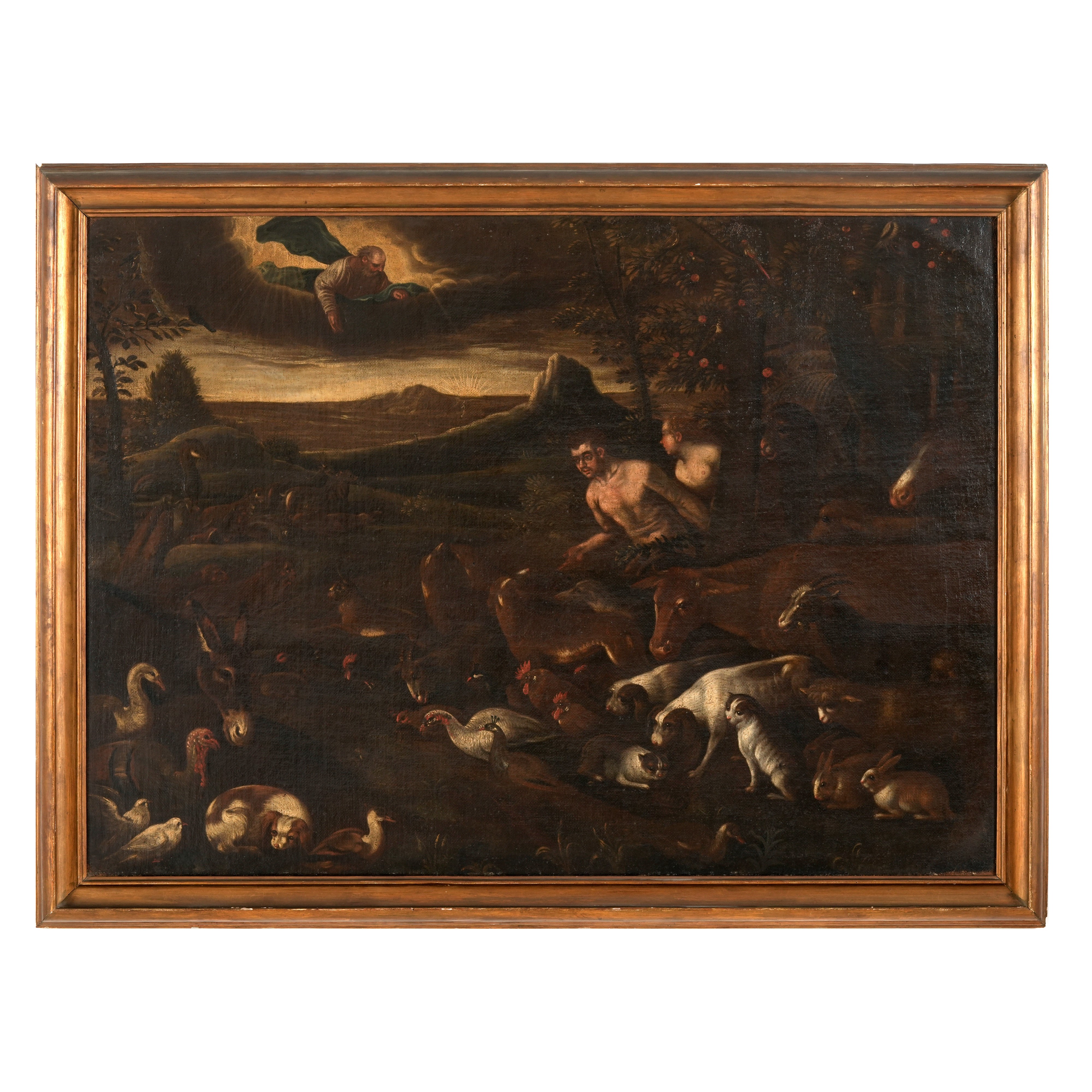 Scuola del XVII Secolo Adamo ed Eva Nell'eden