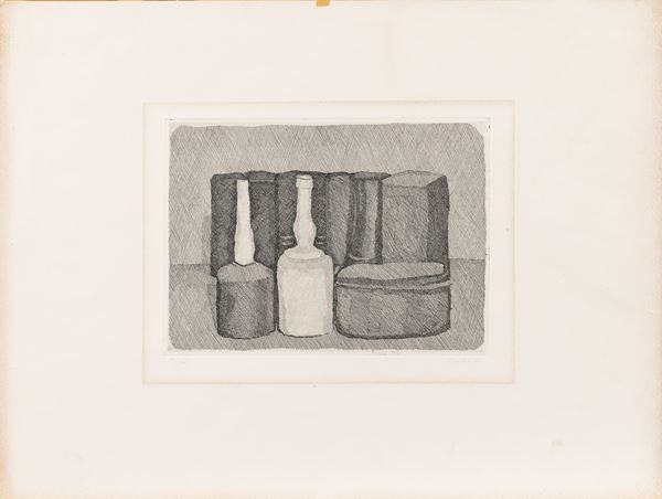 Giorgio Morandi - Natura morta con nove oggetti