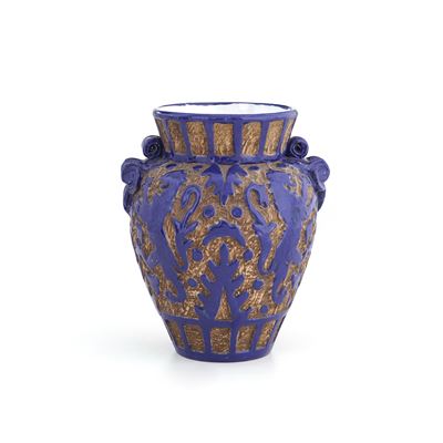 Vaso in terracotta smaltata, Italia, XX secolo