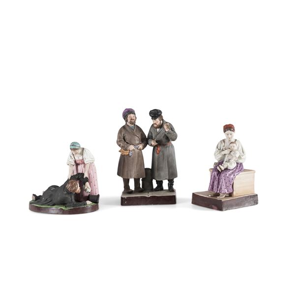 Tre gruppi Russia, Verbilki (Mosca), Manifattura Gardner, 1870-1890 circa  