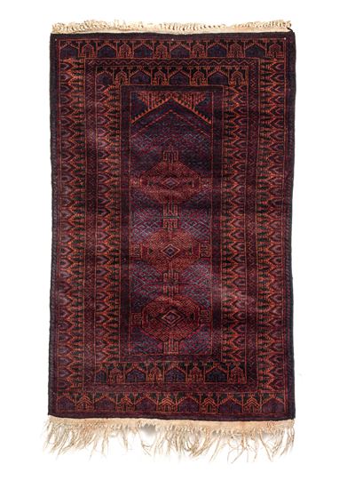 Tappeto Baluch, Persia, prima metà del XX secolo, dimensioni 80x120 cm