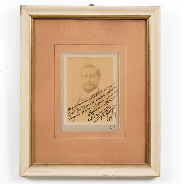 Foto di Checco Marconi con dedica autografa