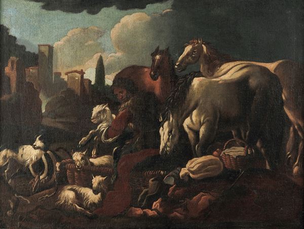 Paesaggi con pastori e armenti