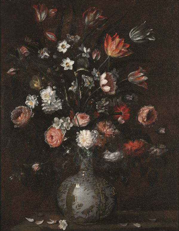 Astolfo Petrazzi - Natura morta con vaso di fiori