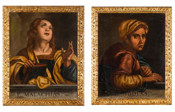 Scuola lombarda del XVII secolo Figure di profeti