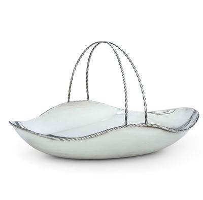 Argenteria fiorentina del XX-XXI secolo, Cestino porta pane in argento fuso e sagomato