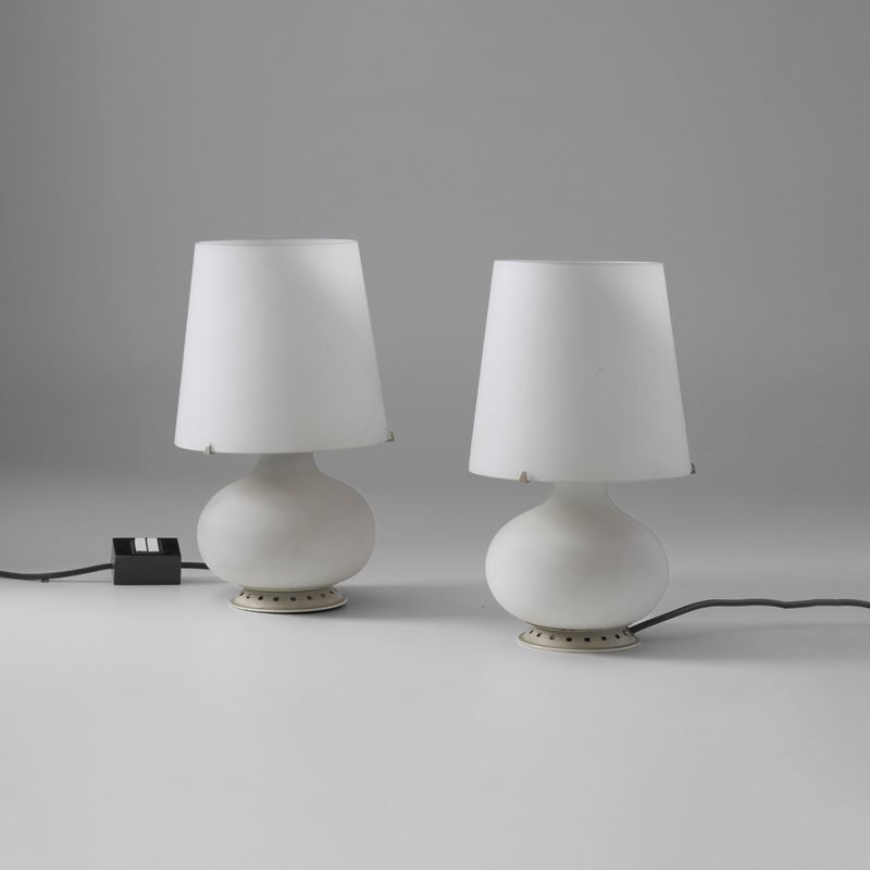 Max Ingrand : Due lampade da tavolo mod. 1853  - Auction 20th-century furniture - Cambi Casa d'Aste