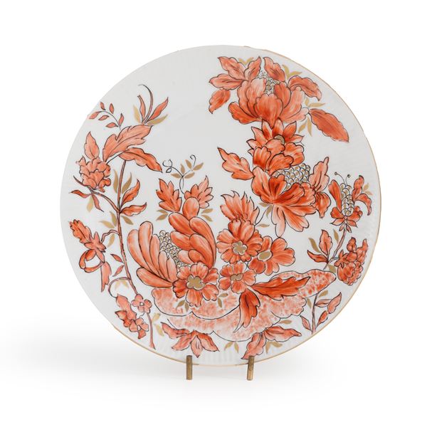 Piatto. Germania, Manifattura Seltmann Weiden, decorazione da artista indipendente, XX secolo.