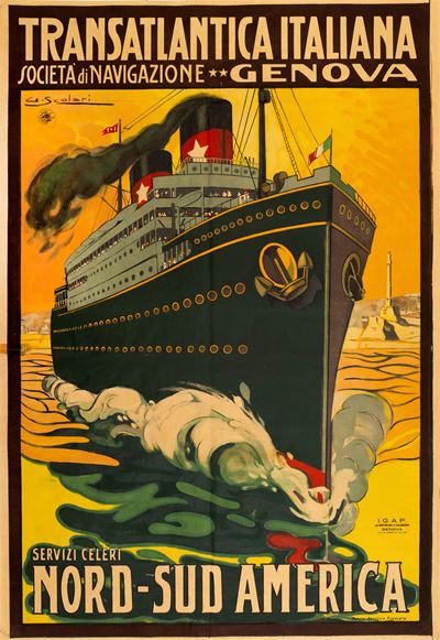 Transatlantica Italiana Società di Navigazione - Genova Nord - Sud America