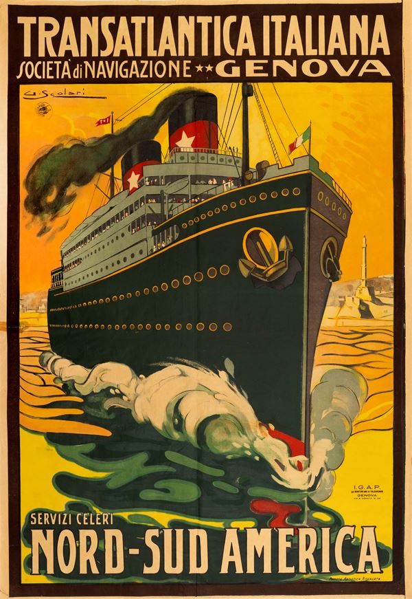 Transatlantica Italiana Società di Navigazione - Genova Nord - Sud America