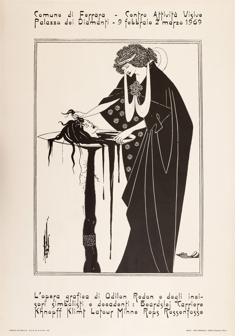 Artista non identificato : L'opera grafica di Odilon Redon e dei simbolisti e decadenti.  - Auction Vintage Posters and Collectibles - Cambi Casa d'Aste