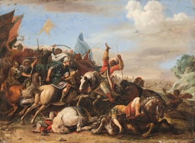 Scontro di Cavalleria tra Ottomani e Cristiani