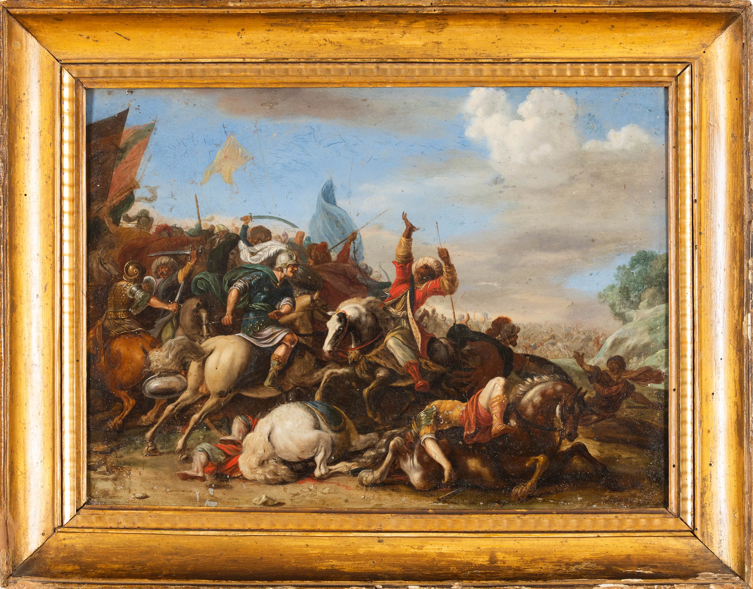 Giuseppe Cesari Detto il Cavalier D'arpino - Scontro di Cavalleria tra Ottomani e Cristiani