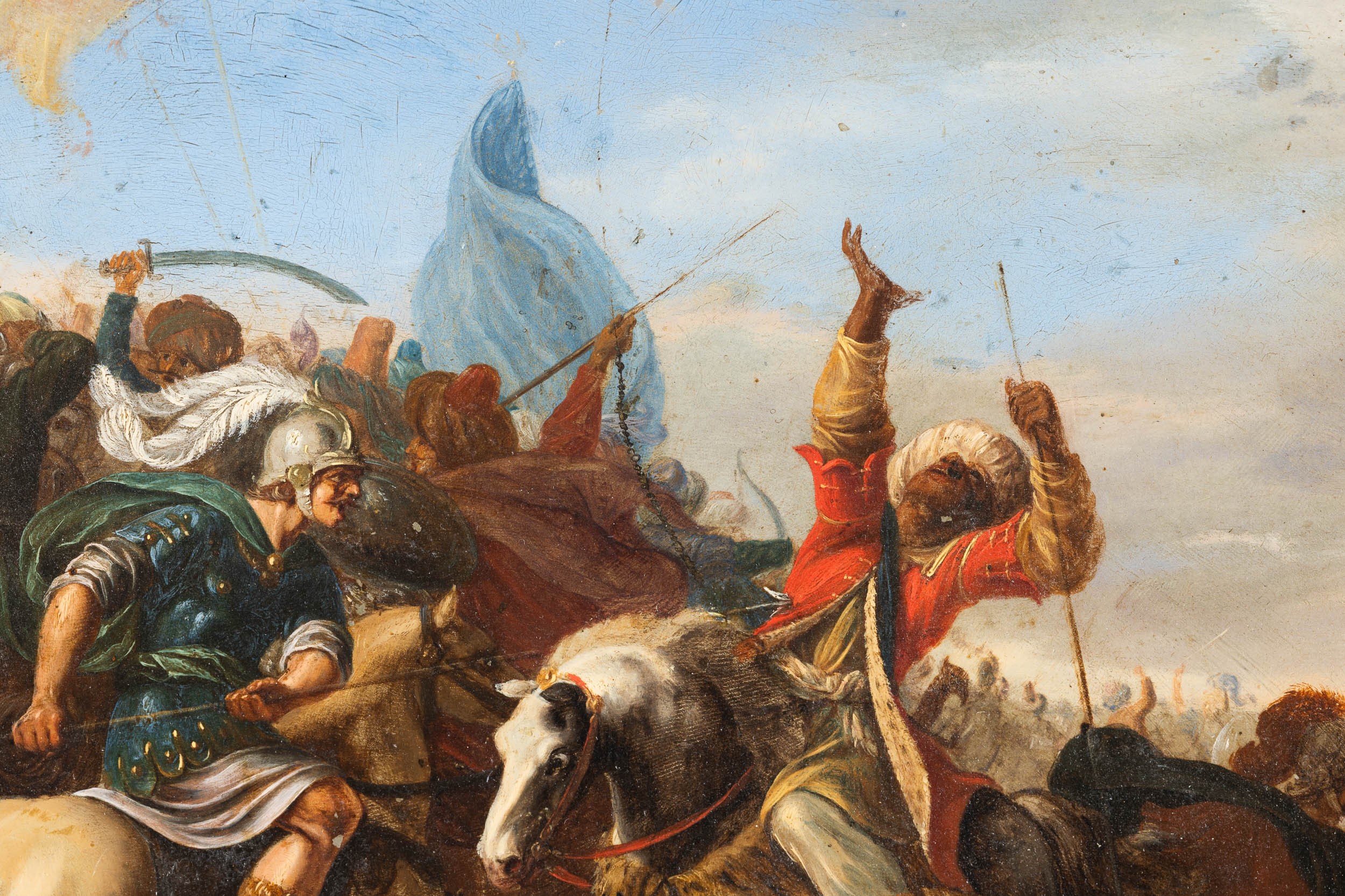 Giuseppe Cesari Detto il Cavalier D'arpino - Scontro di Cavalleria tra Ottomani e Cristiani